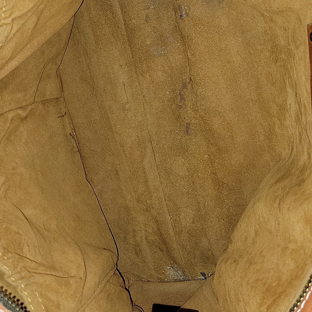 Patricia Nash Tooled Floral Leather Tote in Cognac Brown - Picture 13 of 16